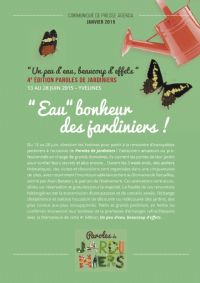 4ème édition de Paroles de Jardiniers. Du 13 au 28 juin 2015 à Yvelines. Yvelines. 